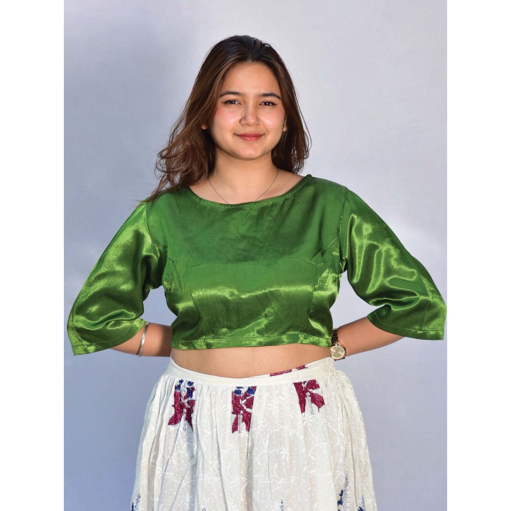 Chidiyaa Grace Mashru Silk Blouse