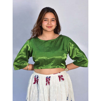 Chidiyaa Grace Mashru Silk Blouse