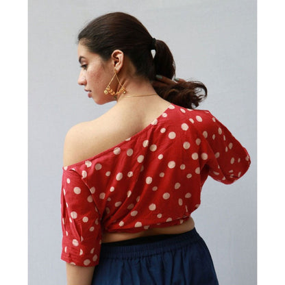 Chidiyaa Alice Cotton Blouse Polka