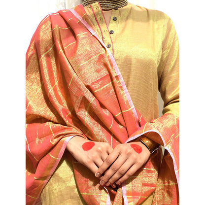 Chidiyaa Parijata Handwoven Cotton Zari Dupatta