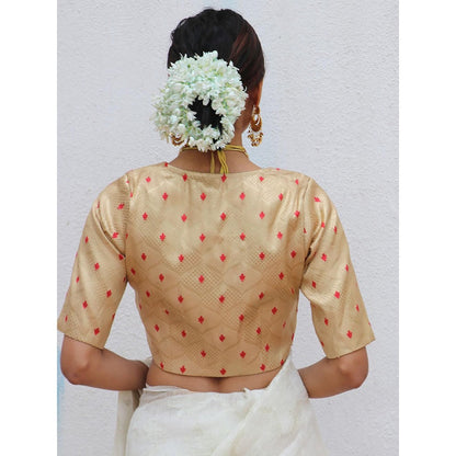 Chidiyaa Juhi Mogra Eudora Gold Brocade Stitched Blouse