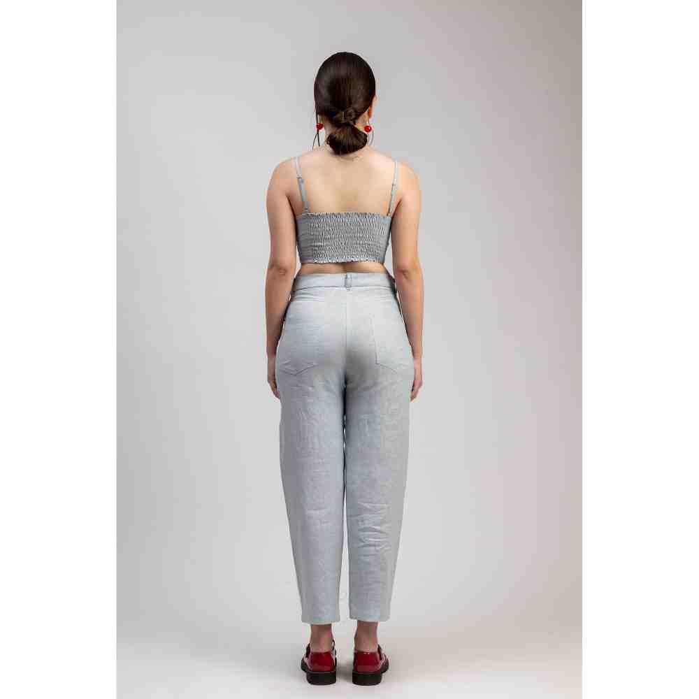 Doodlage Ice Blue Maria Tapered Pants