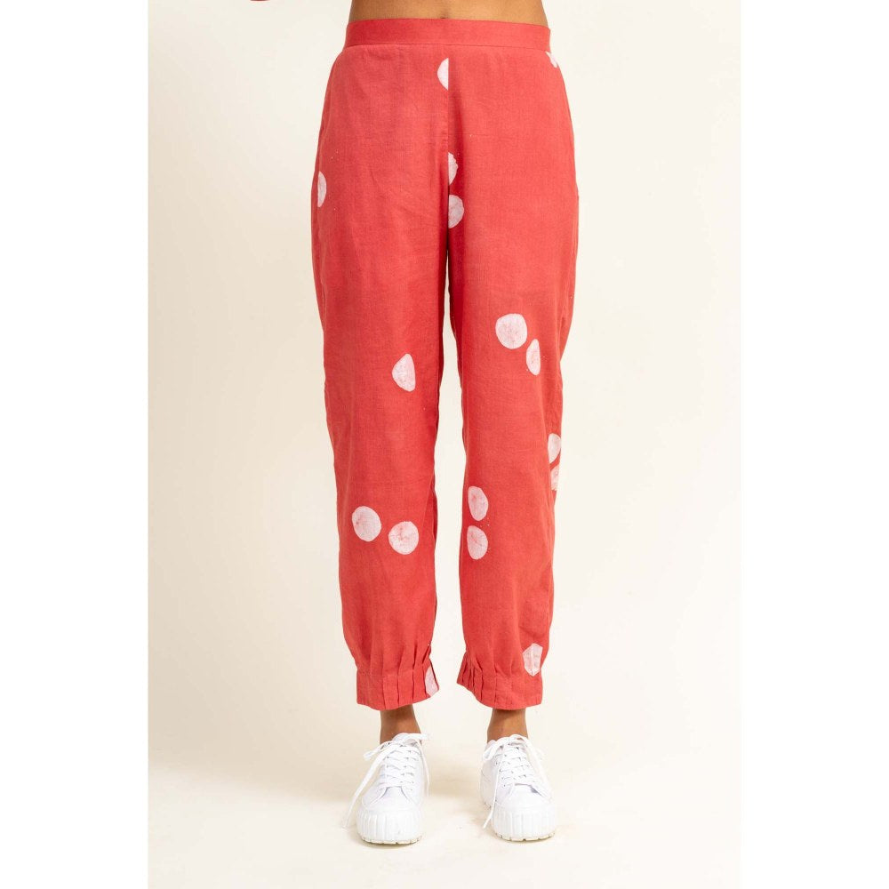 Doodlage Coral Printed Tunic With Tapered Pant (Set of 2)