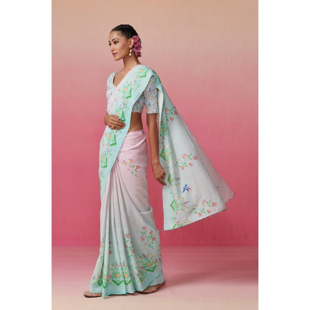 Dressfolk Women Love Birds Saree