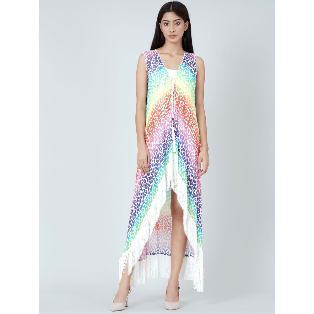 First Resort by Ramola Bachchan Multicolour Animal Print Cover-Up
