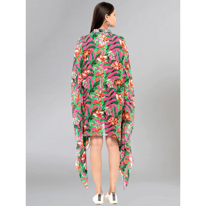 First Resort by Ramola Bachchan Pink Tropical Print Tunic