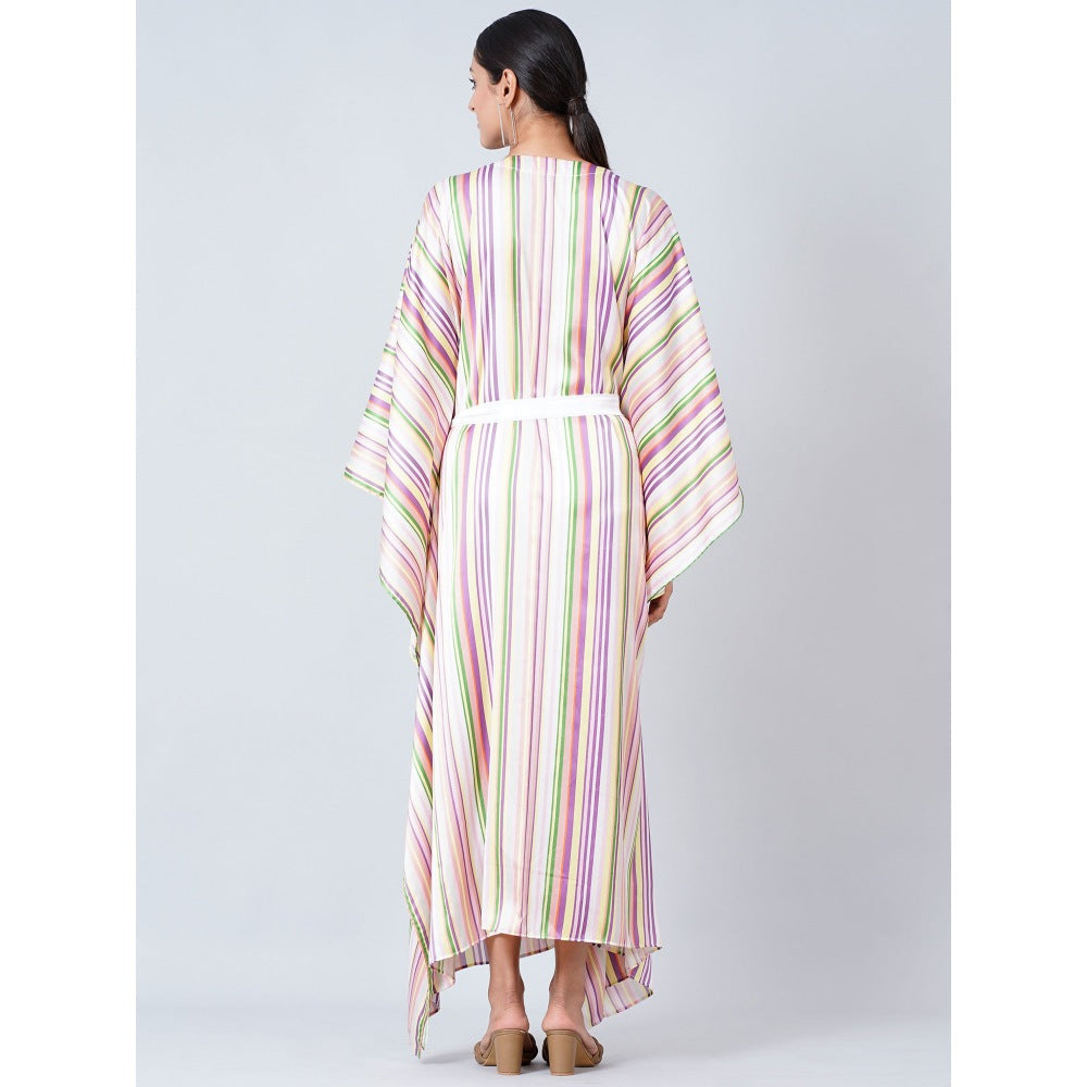 First Resort by Ramola Bachchan Pink Full Length Cover-Up (Set of 2)