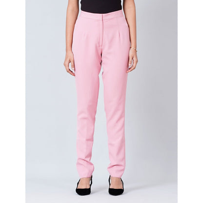 First Resort by Ramola Bachchan Pink Slim Fit Pants