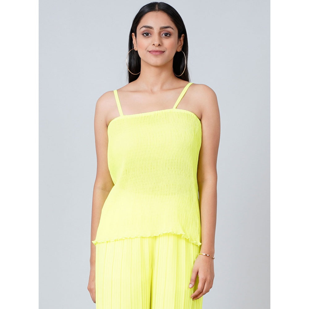 First Resort by Ramola Bachchan Neon Yellow Camisole