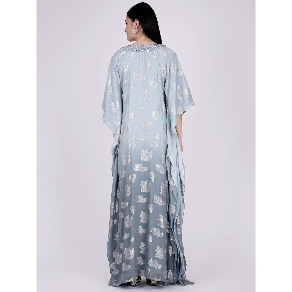 First Resort by Ramola Bachchan Grey Ombre Full Length Kaftan