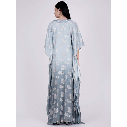 First Resort by Ramola Bachchan Grey Ombre Full Length Kaftan