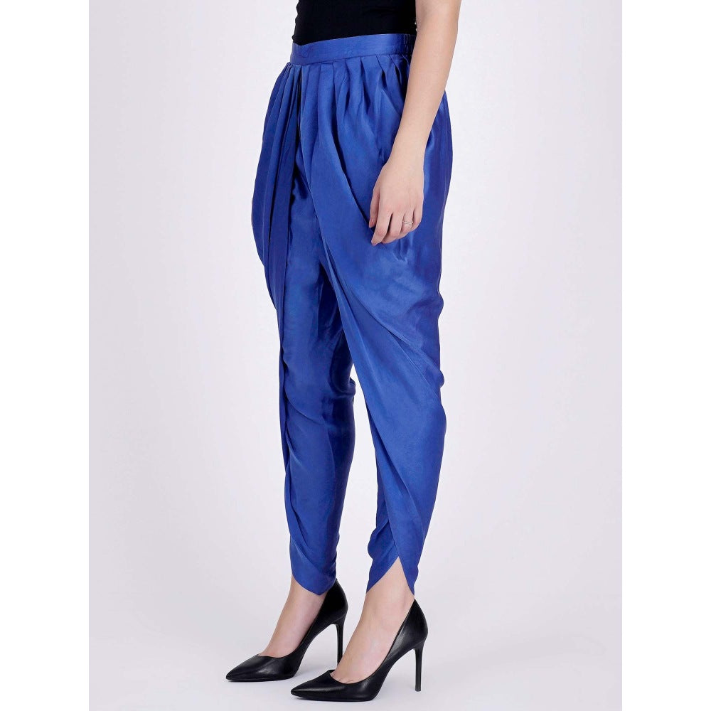 First Resort by Ramola Bachchan Azure Blue And White Paisley Pants And Dupatta Set (Set of 3)