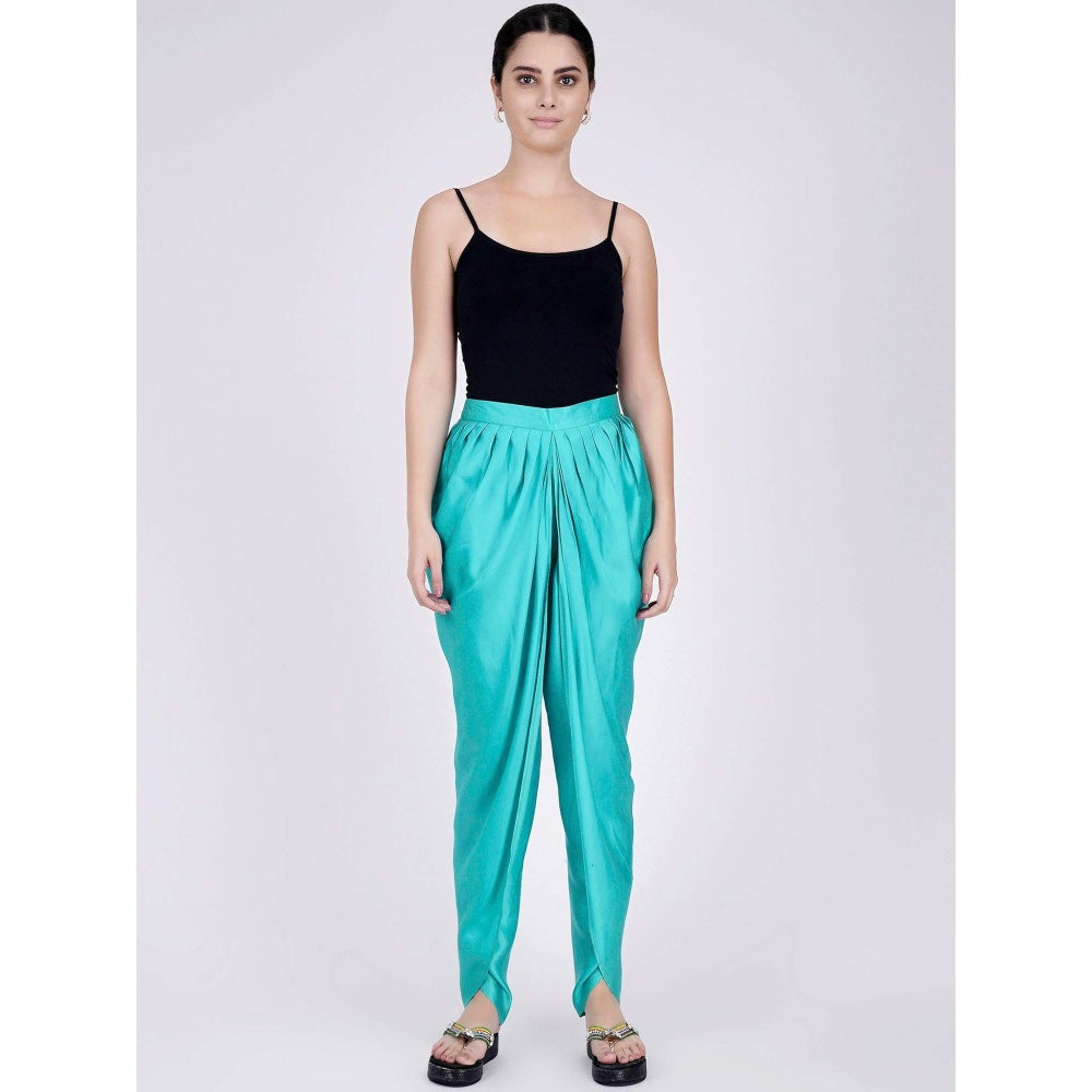 First Resort by Ramola Bachchan Lime Green And Pink Paisley Pants And Dupatta Set (Set of 3)
