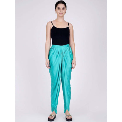 First Resort by Ramola Bachchan Cyan Tulip Pants