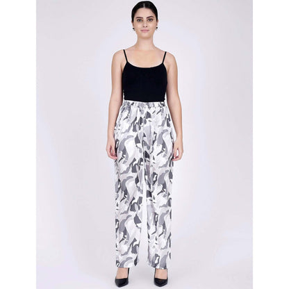 First Resort by Ramola Bachchan Grey Abstract Camouflage Shirt And Pants Set (Set of 3)