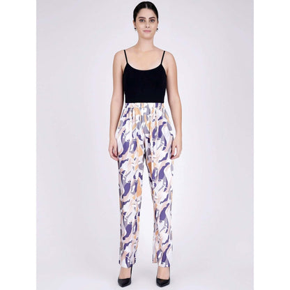 First Resort by Ramola Bachchan Tan Abstract Camouflage Printed Shirt And Pants Set (Set of 3)