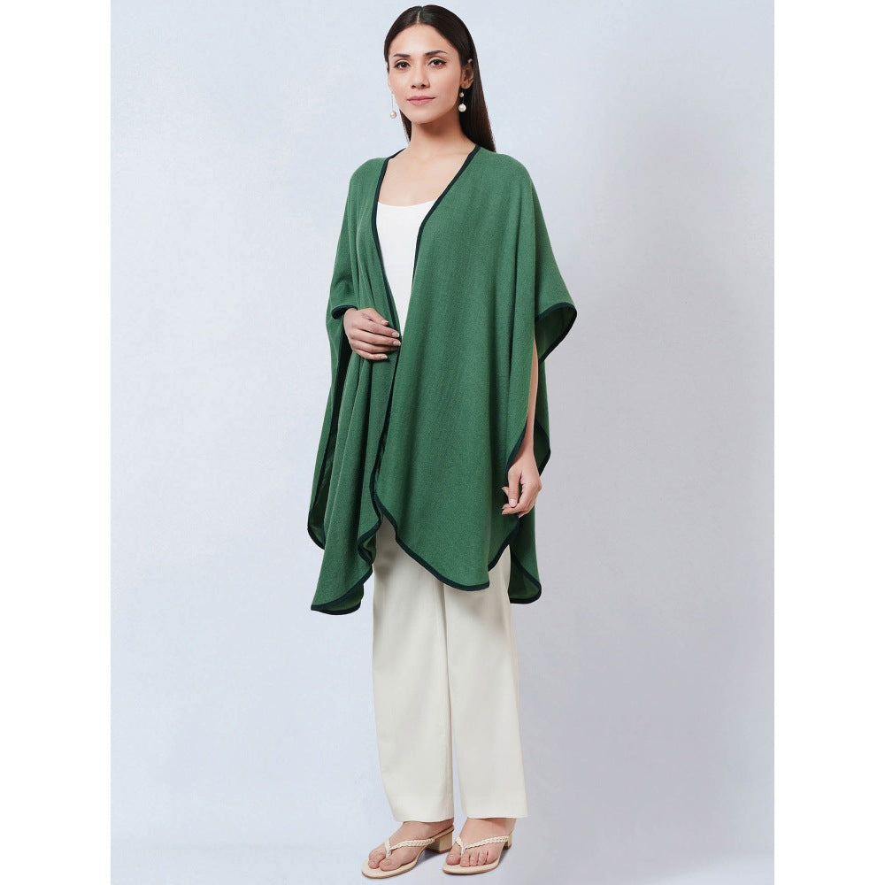 First Resort by Ramola Bachchan Green Cashmere Jacket