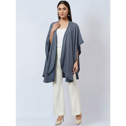 First Resort by Ramola Bachchan Grey Cashmere Jacket