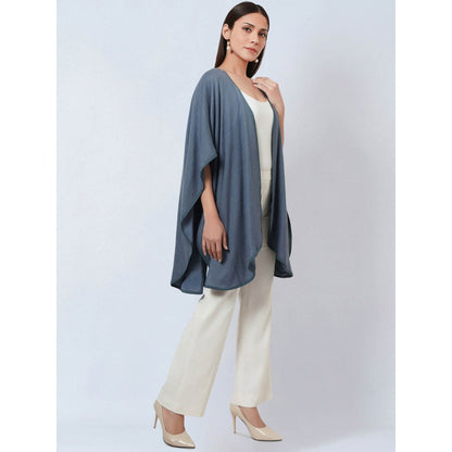 First Resort by Ramola Bachchan Grey Cashmere Jacket