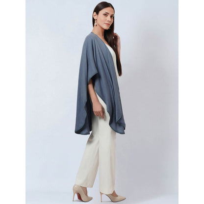 First Resort by Ramola Bachchan Grey Cashmere Jacket