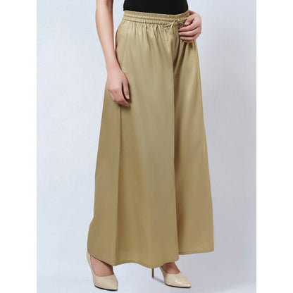 First Resort by Ramola Bachchan Sand Cotton Pants