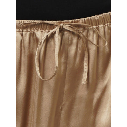First Resort by Ramola Bachchan Gold Satin Straight Pant
