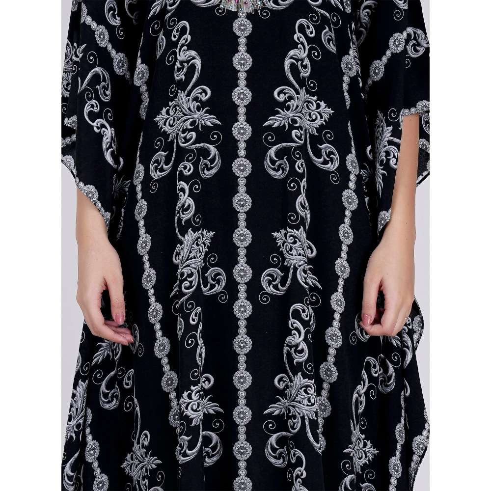 First Resort by Ramola Bachchan Black Kaftan