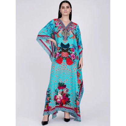 First Resort by Ramola Bachchan Blue Kaftan