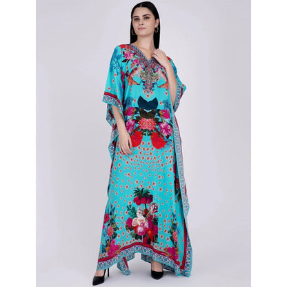 First Resort by Ramola Bachchan Blue Kaftan
