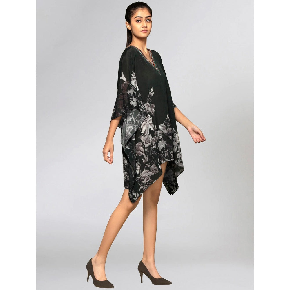 First Resort by Ramola Bachchan Black Kaftan