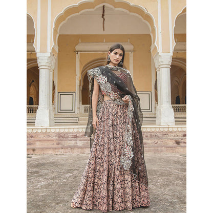 Gulabo Jaipur Mira Black Lehenga (Set of 3)