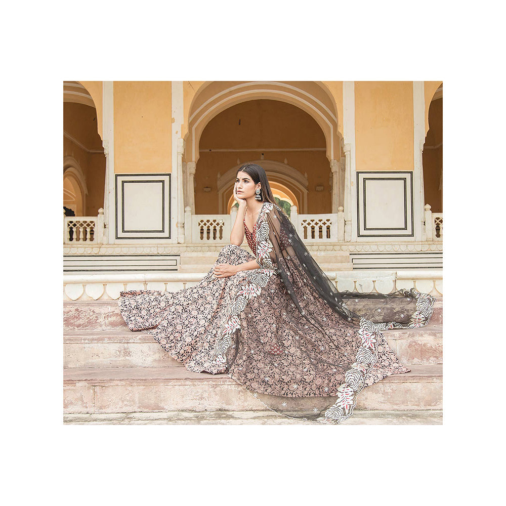 Gulabo Jaipur Mira Black Lehenga (Set of 3)