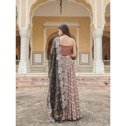 Gulabo Jaipur Mira Black Lehenga (Set of 3)