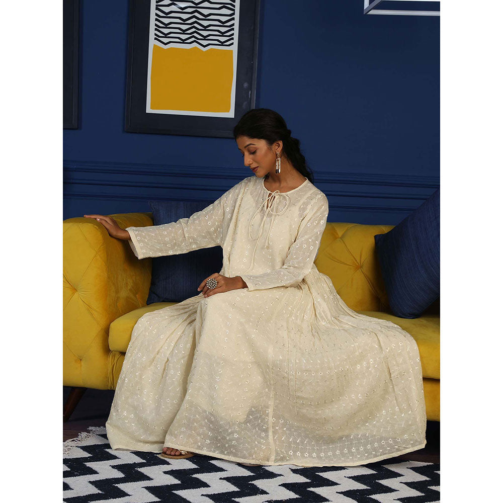 Gulabo Jaipur Nirali White (Set of 3)