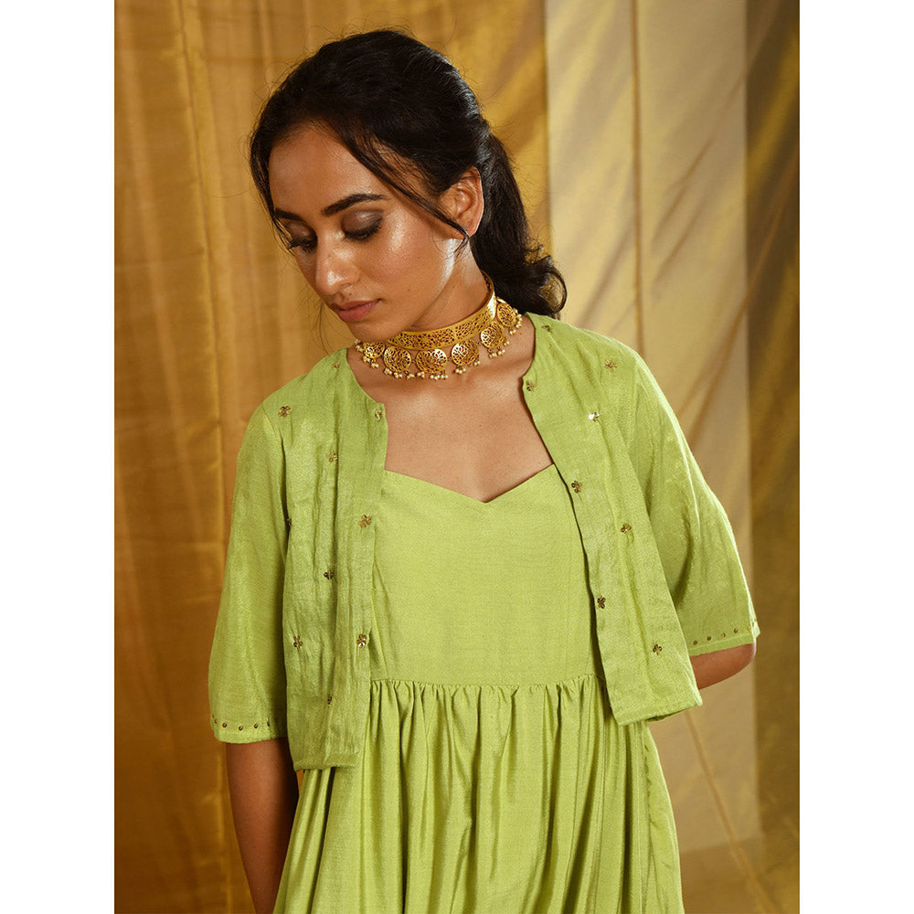 Gulaal Sambhavi Dress With Jacket (Set of 2)