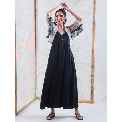 Gulaal Black Embroidered Dress