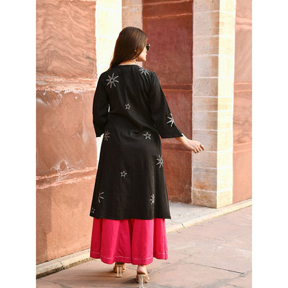 Gulaal Kashvi Star Black Sequin Jacket