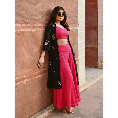 Gulaal Kashvi Star Black Sequin Jacket