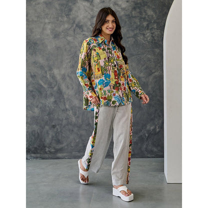 Gulaal Frida Pink Printed Co-Ord (Set of 2)