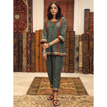 Gulabo Jaipur Abra Green (Set of 2)