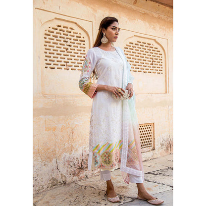 Gulabo Jaipur Gulneet Peach Kurta (Set of 4)