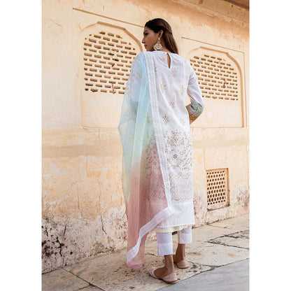 Gulabo Jaipur Gulneet Peach Kurta (Set of 4)