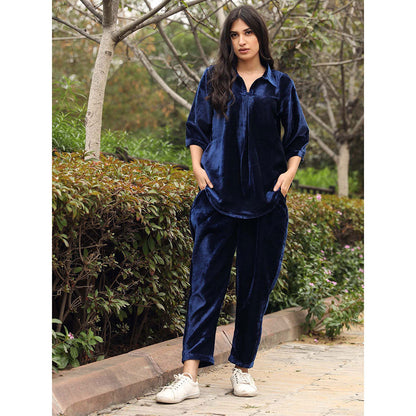 Gulabo Jaipur Fulki Blue Pant (Set of 2)