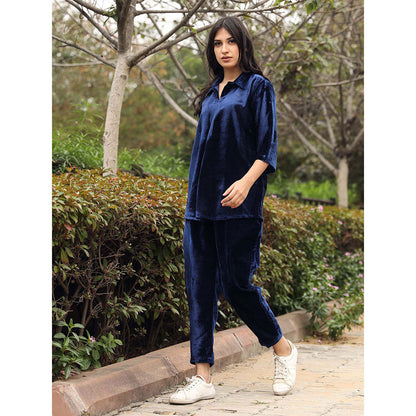 Gulabo Jaipur Fulki Blue Pant (Set of 2)