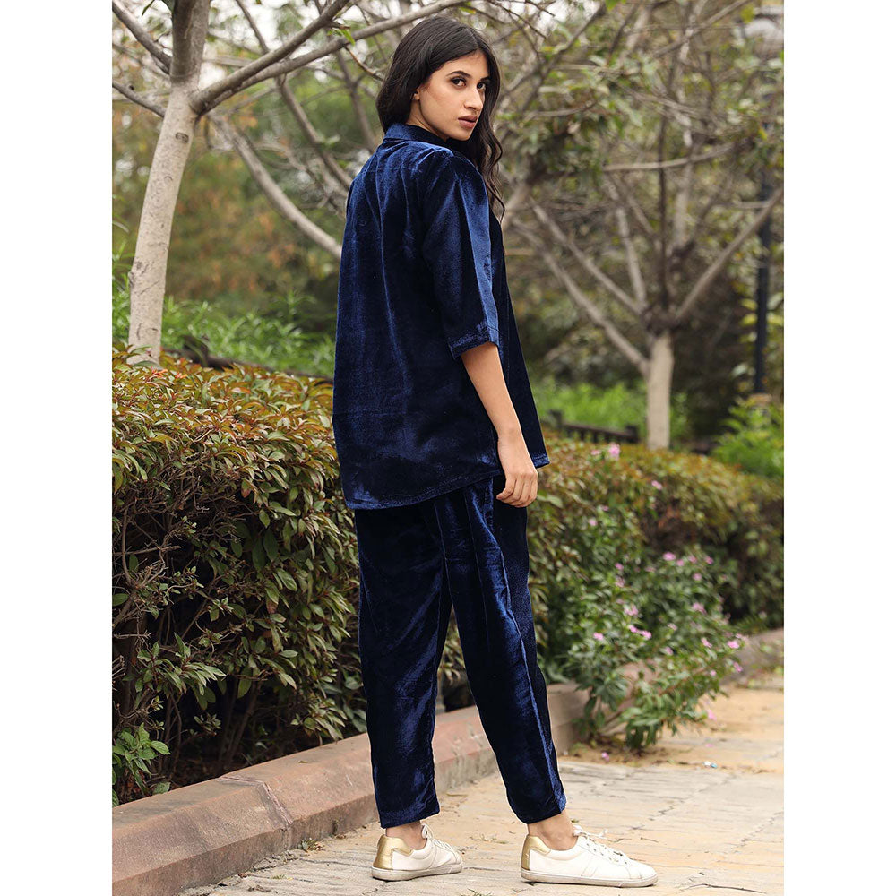 Gulabo Jaipur Fulki Blue Pant (Set of 2)