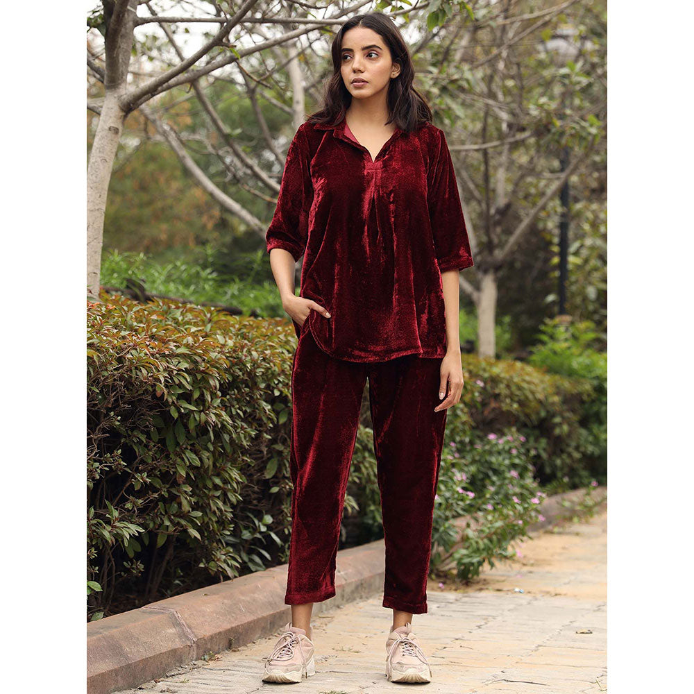 Gulabo Jaipur Fulki Brown Pant (Set of 2)