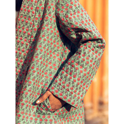 Gulabo Jaipur Kafia Green Co-ord (Set of 3)