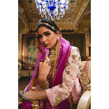 Gulabo Jaipur Imama Pink Sharara (Set of 3)