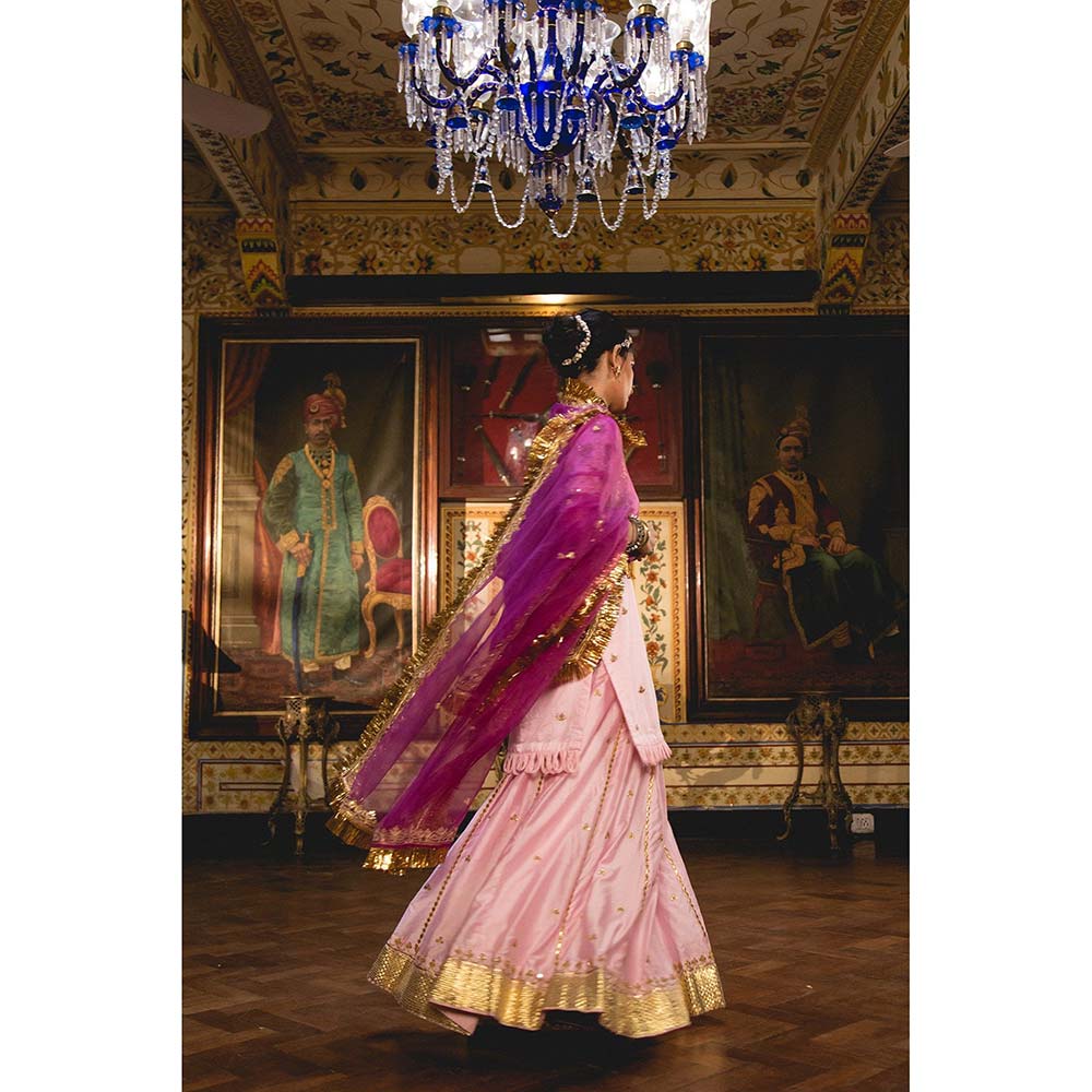 Gulabo Jaipur Imama Pink Sharara (Set of 3)