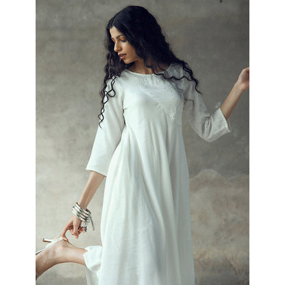 Gulaal Supriya White Umbrella Dress
